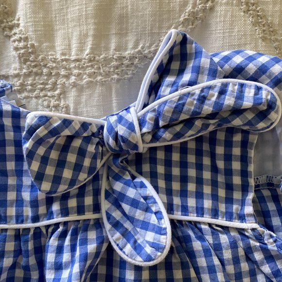 Bella Bliss Mignon blue and white checked dress | Sz 3 - Picture 3 of 7